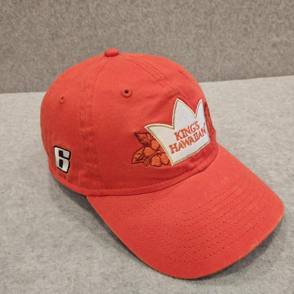 Kings Hawaiian Brad Keselowsk NASCAR #6 Hat Cap Strap Back Orange Mens New Era